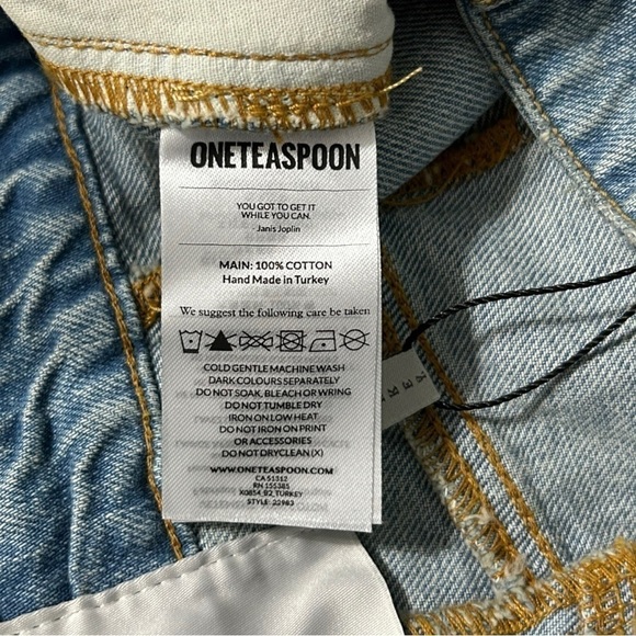 Oneteaspoon KANSAS HIGH-WAIST STREETWALKERS SHORTS - Picture 13 of 15